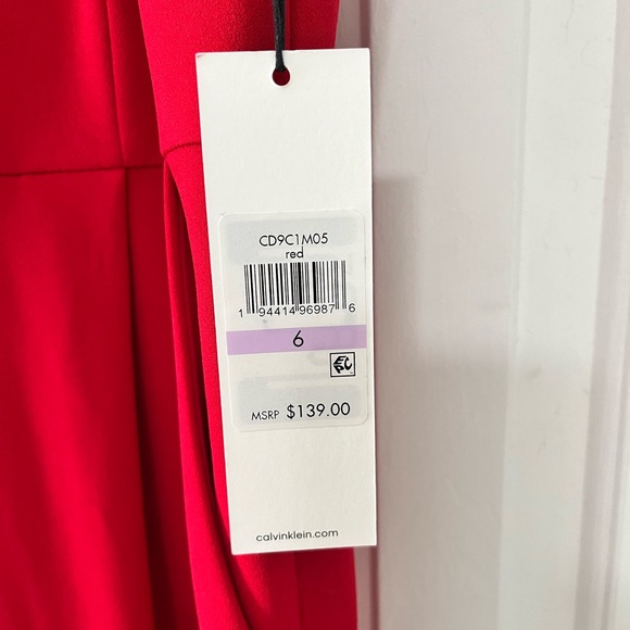 Red Calvin Klein jumpsuit - Picture 2 of 2